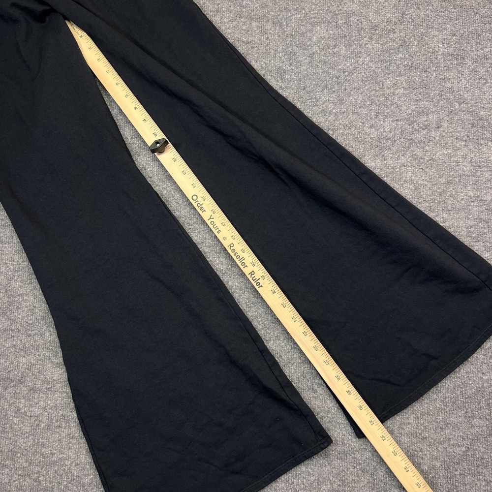 Out From Under Sweatpants Womens M Black Fleece Wide Leg Elastic Waist Pockets - Picture 11 of 12